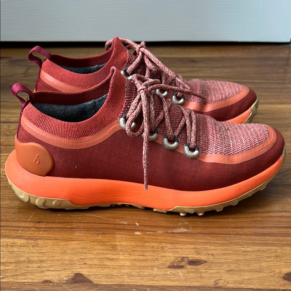 Allbirds Diablo Red Orange Trail Runner Sneakers W10.5